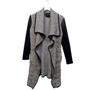 River Island Women's Grey asymmetrical long cardigan Size S